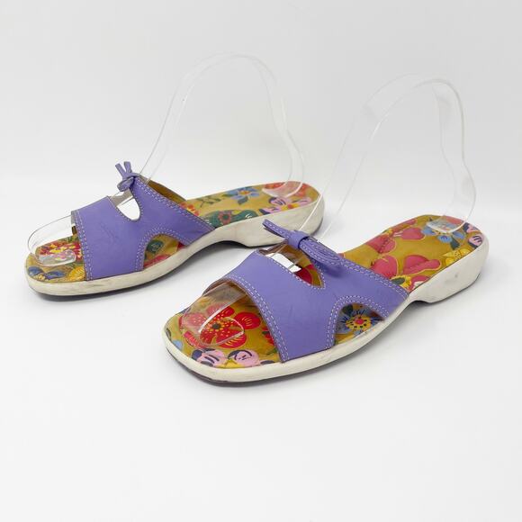 Umi Multicolor Floral Print Comfort Slip On Sandal - Picture 4 of 7